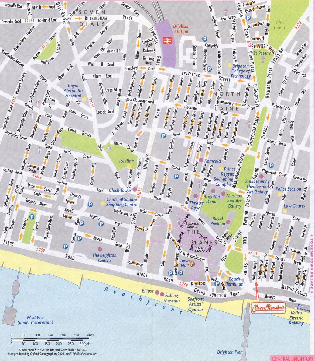 Mappa Brighton - Cartina di Brighton