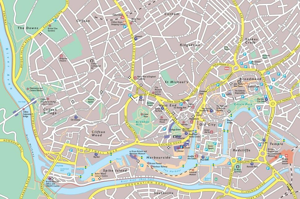 Mappa Bristol - Cartina di Bristol