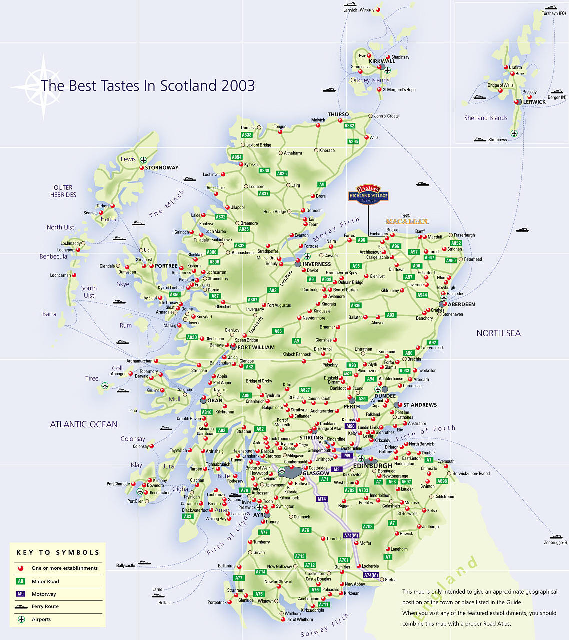 Mappa Scozia - Cartina della Scozia
